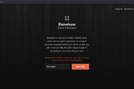 Early branding landing page